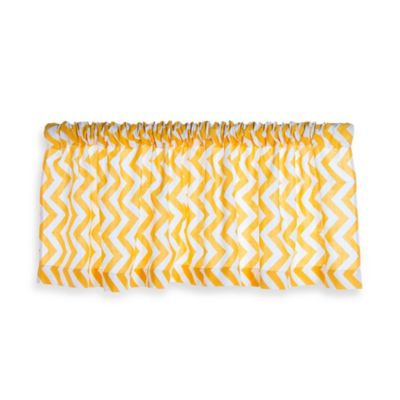 Glenna Jean Swizzle Window Valance in Yellow