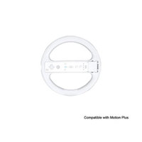 Steering Wheel (Compatible with Motion Plus) for Nintendo Wii - White