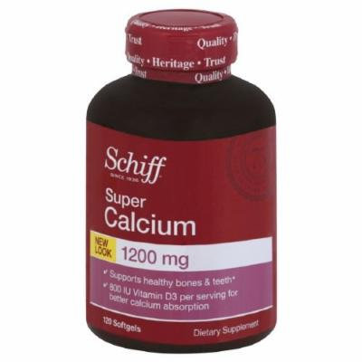 Schiff Super Calcium 1200 with Vitamin D, Softgels 120 ea