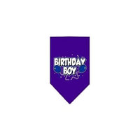Ahi Birthday Boy Screen Print Bandana Purple Small
