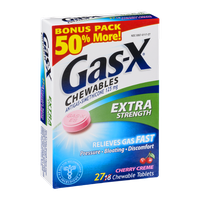 Gas-X Chewables Extra Strength Tablets Cherry Creme - 27 CT