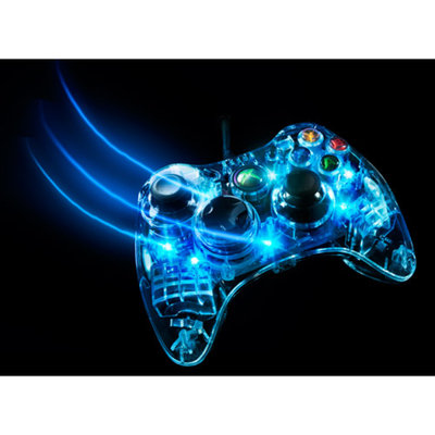 PDP Xbox 360 Afterglow Controller, Blue (Xbox 360)