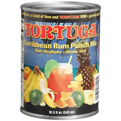 Tortuga Caribbean Fruit Punch Mix, Non-Alcoholic 19-Ounce Cans (Pack of 6)