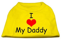 Ahi I Love My Daddy Screen Print Shirts Yellow XL (16)