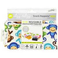 Itzy Ritzy Snack HappensSnack Mini Reusable Snack Bag, Funky Monkey Remix, 2-Count (Discontinued by Manufacturer)