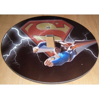 SUPERMAN Light switch Cover 5 Inch Round (12.5 cms) Switch plate Switchplate