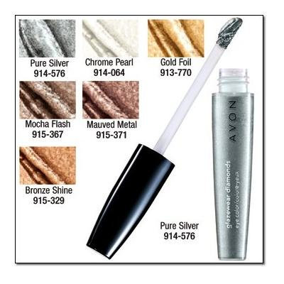 Avon Glazewear Diamonds Eye Color-Gold Foil D105