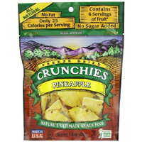 Crunchies Freeze-Dried Fruit Snack, Pineapple, 1.5-Ounce Pouches (Pack of 6)
