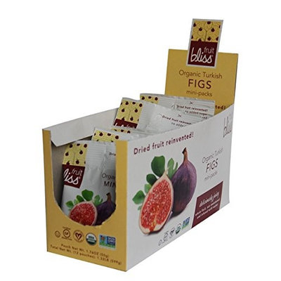 Fruit Bliss DRIED FIGS, OG1, MINI, (Pack of 12)