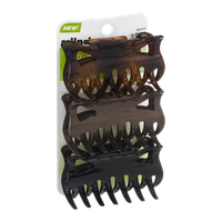 Scunci No-Slip Grip Hair Clip - 3 CT
