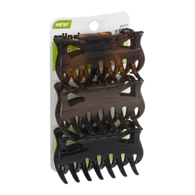 Scunci No-Slip Grip Hair Clip - 3 CT