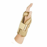 ATSurgicalCompany Left Adjustable Wrist Brace in Beige with Velcro Closure