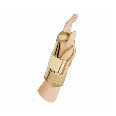 ATSurgicalCompany Left Adjustable Wrist Brace in Beige with Velcro Closure