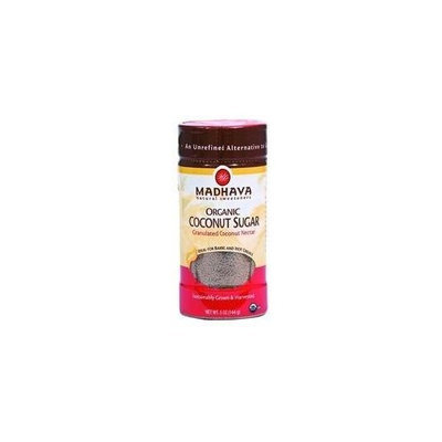 Madhava Honey Organic Coconut Sugar 5 oz. (Pack of 6)