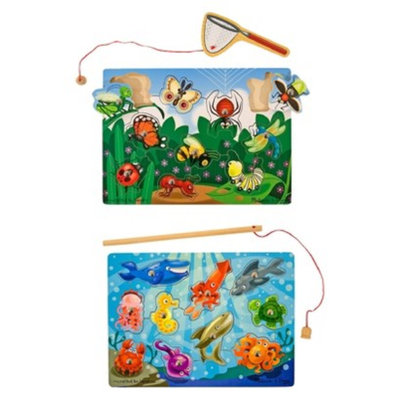 Melissa & Doug Fishing & Bug Catching Magnetic Game Bundle