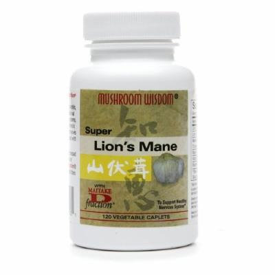 Mushroom Wisdom Super Lion's Mane, Vegetable Caplets 120 ea