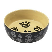 Ethical Designer paw print Cat Dish Bowl