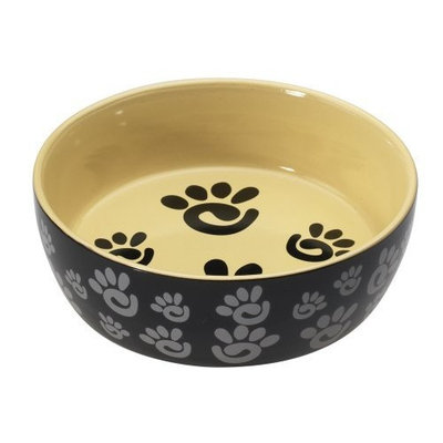 Ethical Designer paw print Cat Dish Bowl
