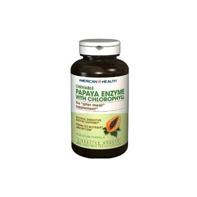 Frontier American Health Chewable Papaya Enzyme with Chlorophyll