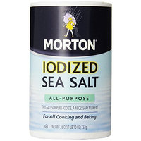 Morton All-Purpose Iodized Sea Salt, 26 Ounce (Pack of 12)