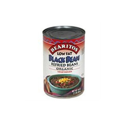 Little Bear Organics 50528 Organic Black Refried Beans Low Fat