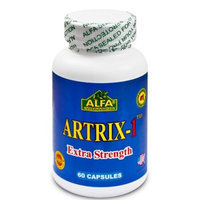 Alfa Vitamins Artrix-1 Extra Strength 60 Capsules - Glucosamine - Chondroitin - MSM - Boswellia Serrata - Help for Joint Health