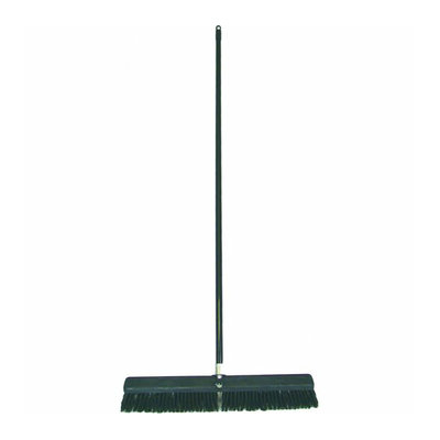 Birdwell Cleaning 4027 Hard Poly Push Broom With Handle
