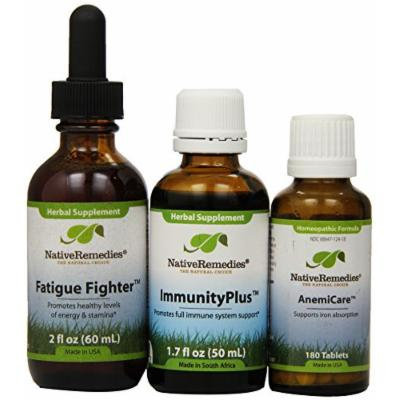 Native Remedies Anemicare; Fatigue Fighter And Immunityplus Ultrapack (one Of Each), 0.8 Units