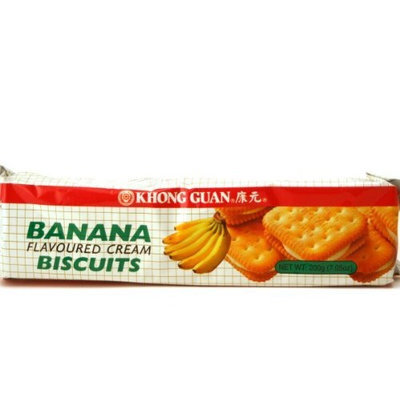 Khong Guan Banana Cream Biscuits - 7.05oz (Pack of 6)