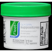 FLEET GLYCERIN SUPPOSITORIES ADULT 12'S
