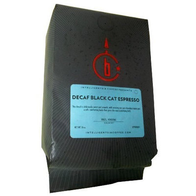 Intelligentsia Decaf Black Cat Espresso, Water-Processed, Whole Bean Coffee, 12-Ounce