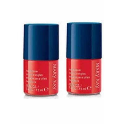 Set of TWO Mary Kay Coral Stone Nail Lacquer Polish (Red) Set Full Size New in Box