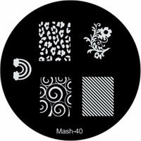 MASH Nail Art Stamp Stamping Image Plate No 40
