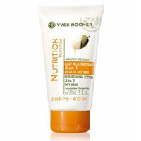 Nutrition Almond Nourishing Body Lotion 3 in 1 Dry Skin by Yves Rocher (5 fl.oz. Tube / 150ml)