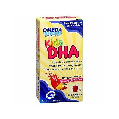 ReNew Life Omega Smart Kids DHA, Chewable Softgels, Fruit Punch 60 ea