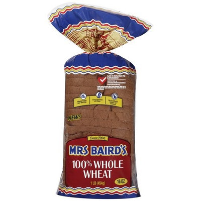 Mrs. Baird's 100% Whole Wheat Bread, 16 oz