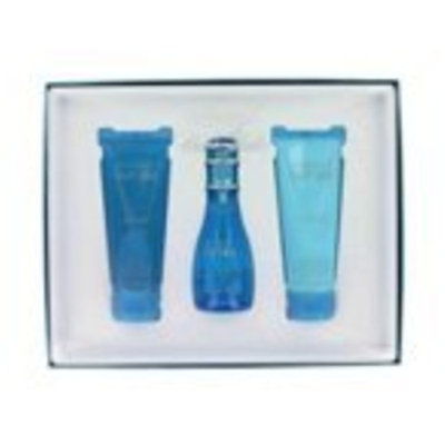 Davidoff Cool Water For Women 3 Piece Set - 1.7oz EDT, 2.5oz Body Lotion, 2.5oz Shower Gel