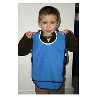 Quick Bib Vinyl Backed Small Moody Blue Clothing Protector