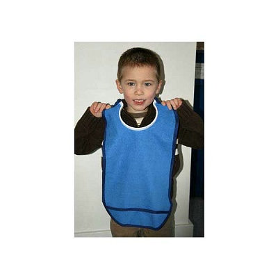 Quick Bib Vinyl Backed Small Moody Blue Clothing Protector