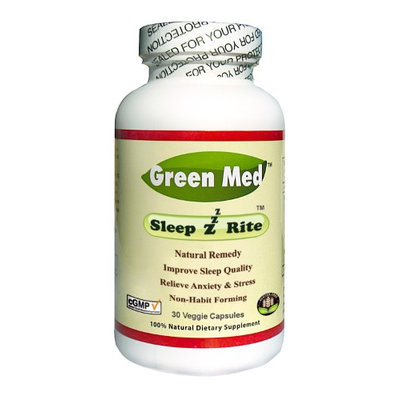 Green Med - SleepzRite - 30 Vegetarian Capsules LUCKY PRICE