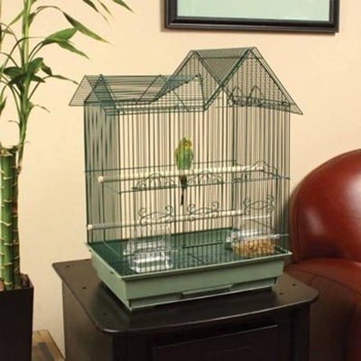 Petco Designer Green Ranch Style Top Parakeet Cage