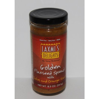 Laxmi's Delights Golden Flaxseed Spread with Dates and Orange Juice, 8-Ounce (Pack of 2)