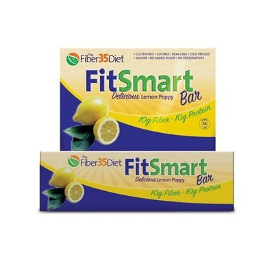 Fiber 35 Diet Fiber35 Diet - FitSmart Bar Lemon Poppy - 12 bars