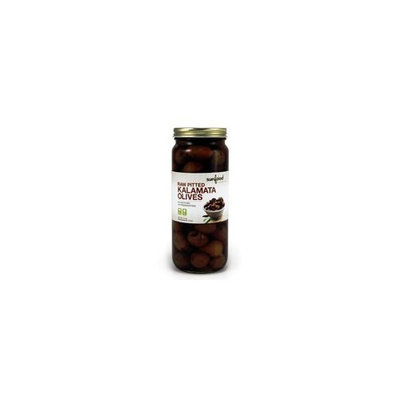Sunfood Kalamata Olives, PITTED (raw, sustainably-grown), 10-Ounce Jar