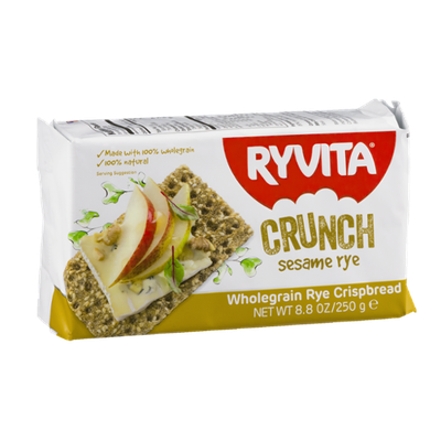 Ryvita Wholegrain Rye Crispbread Crunch Sesame Rye