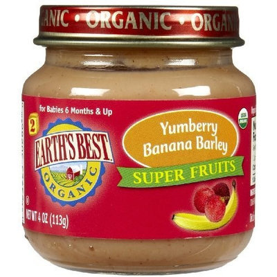 Earth's Best Earths Best Organic Yumberry Banana Barley Super Fruits for Second Stage, 4 Ounce -- 12 per case.