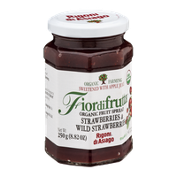 Fiordifrutta Organic Fruit Spread Strawberries & Wild Strawberries