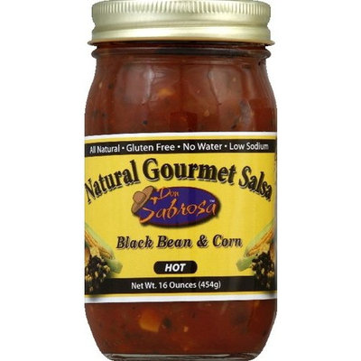 Don Sabrosa Salsa Blkbn & Corn Hot 16 oz (Pack Of 6)