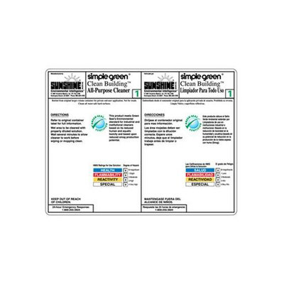 Simple Green All-purpose Cleaner Secondary-container Label
