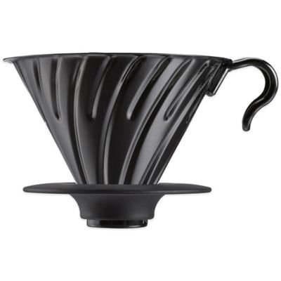 Hario V60 Metal Coffee Dripper in Black